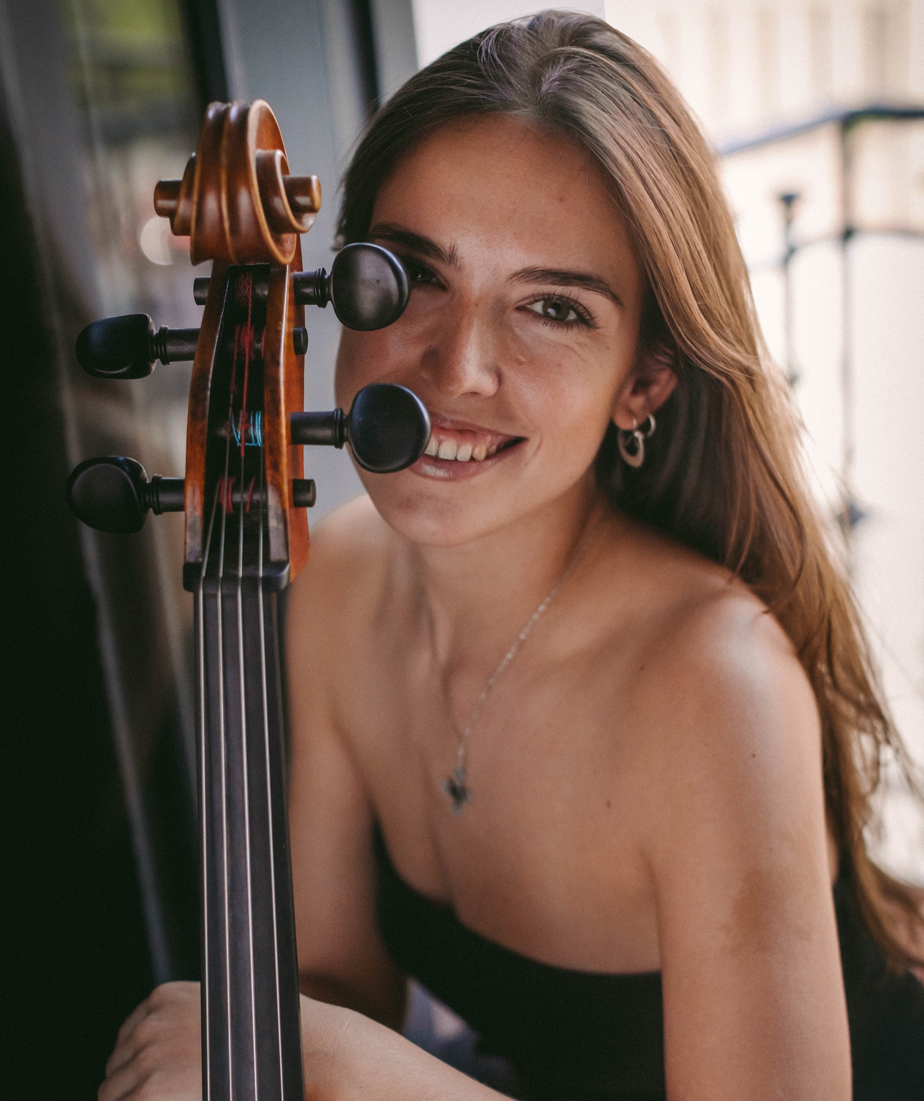 Portrait de Sara Ortega, Violoncelle baroque